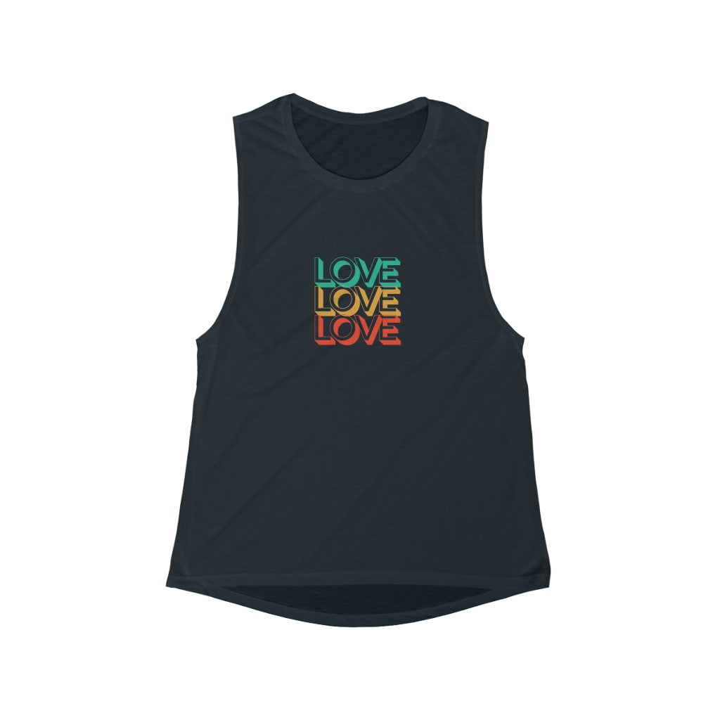 LOVE LOVE LOVE Women's Muscle Tank